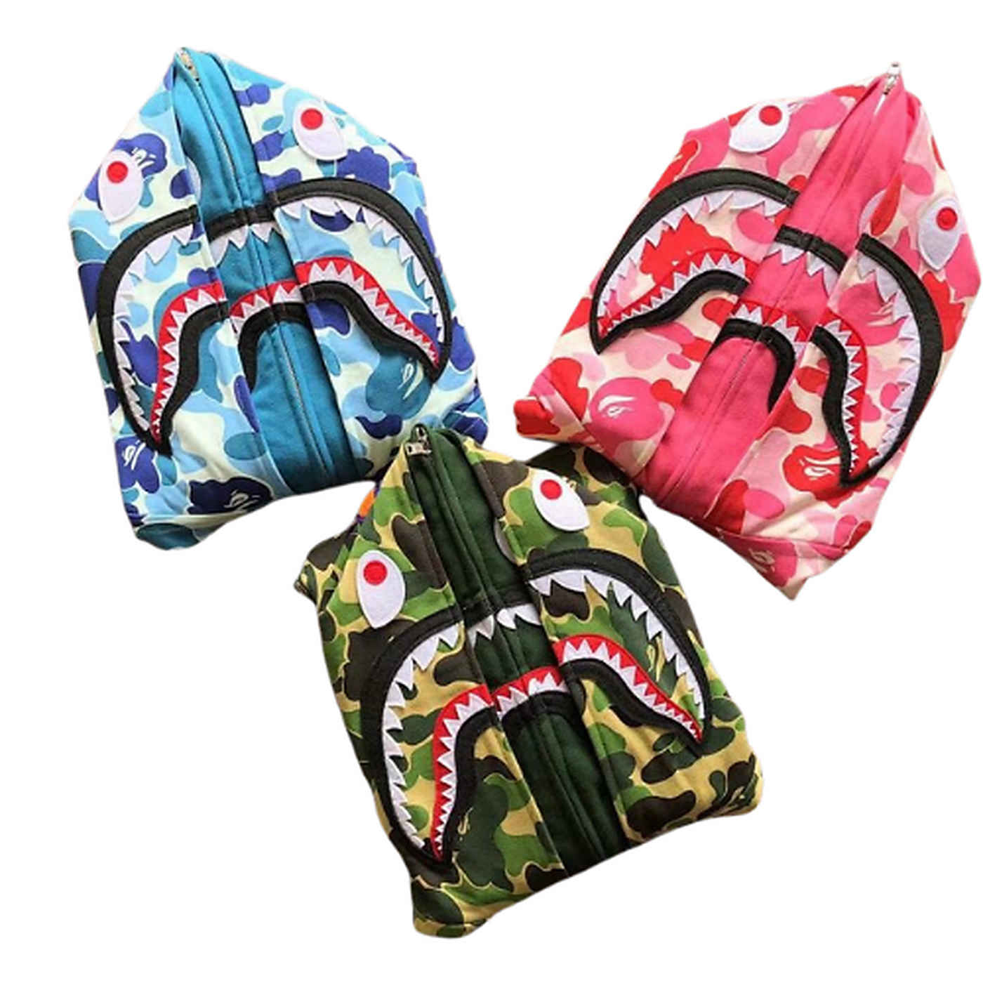 BAPE ABC Camo Shark Full-Zip Hoodie — #030