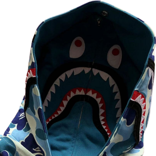 BAPE Color Camo Shark Full-Zip Hoodie — Pink — #003