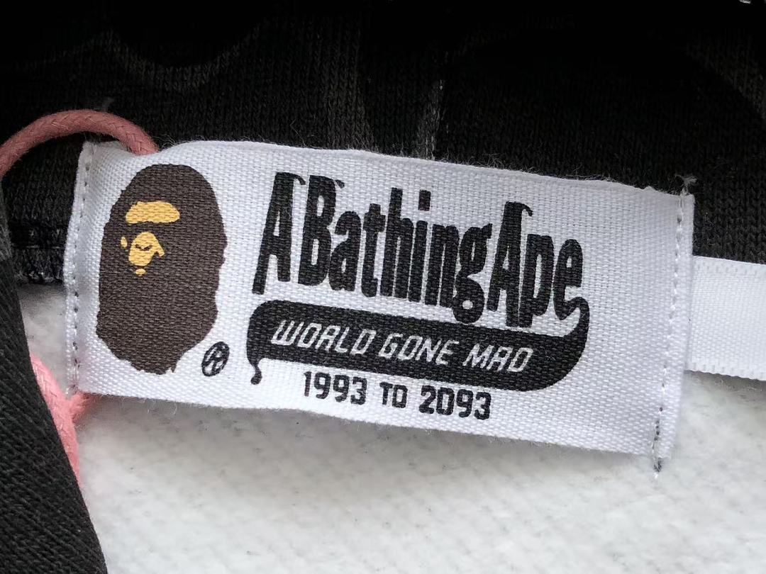 BAPE x Kuromi Camo Full-Zip Hoodie — Black — #001