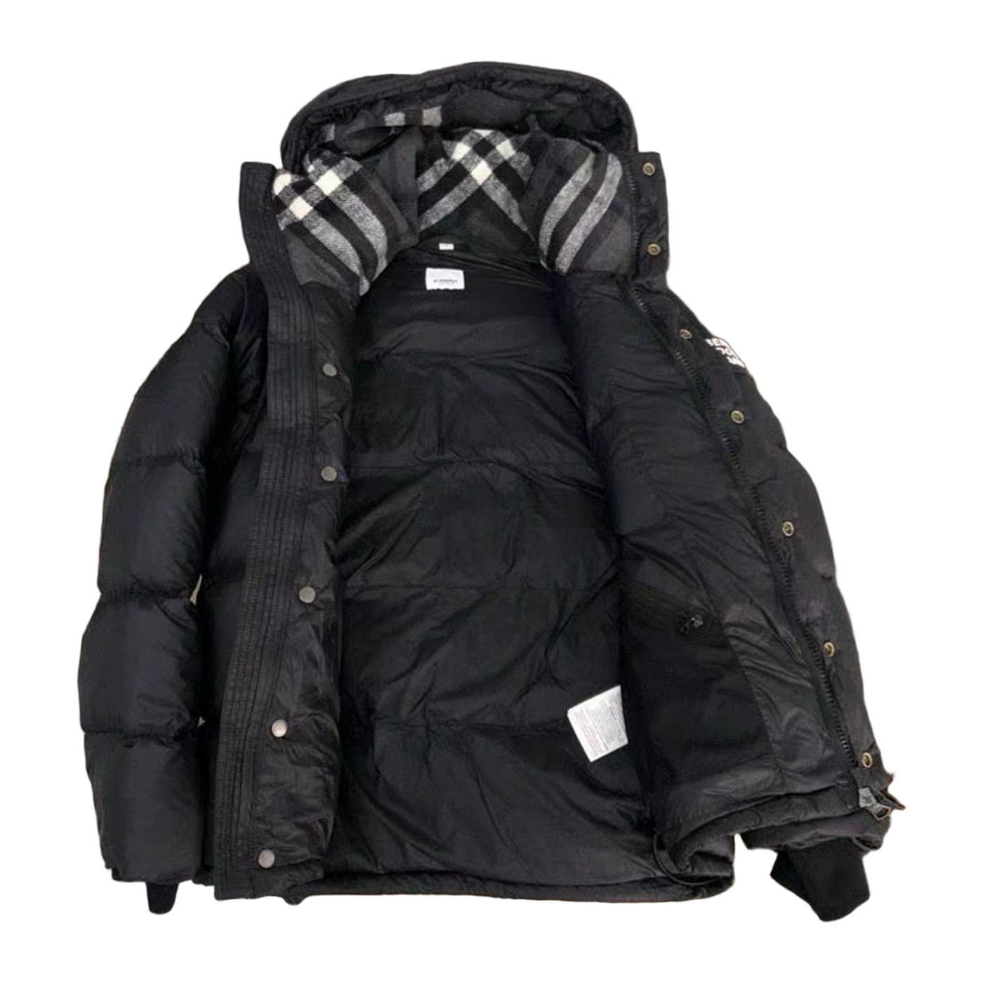 Burberry Logo-Detail Hooded Jacket — Black — #035