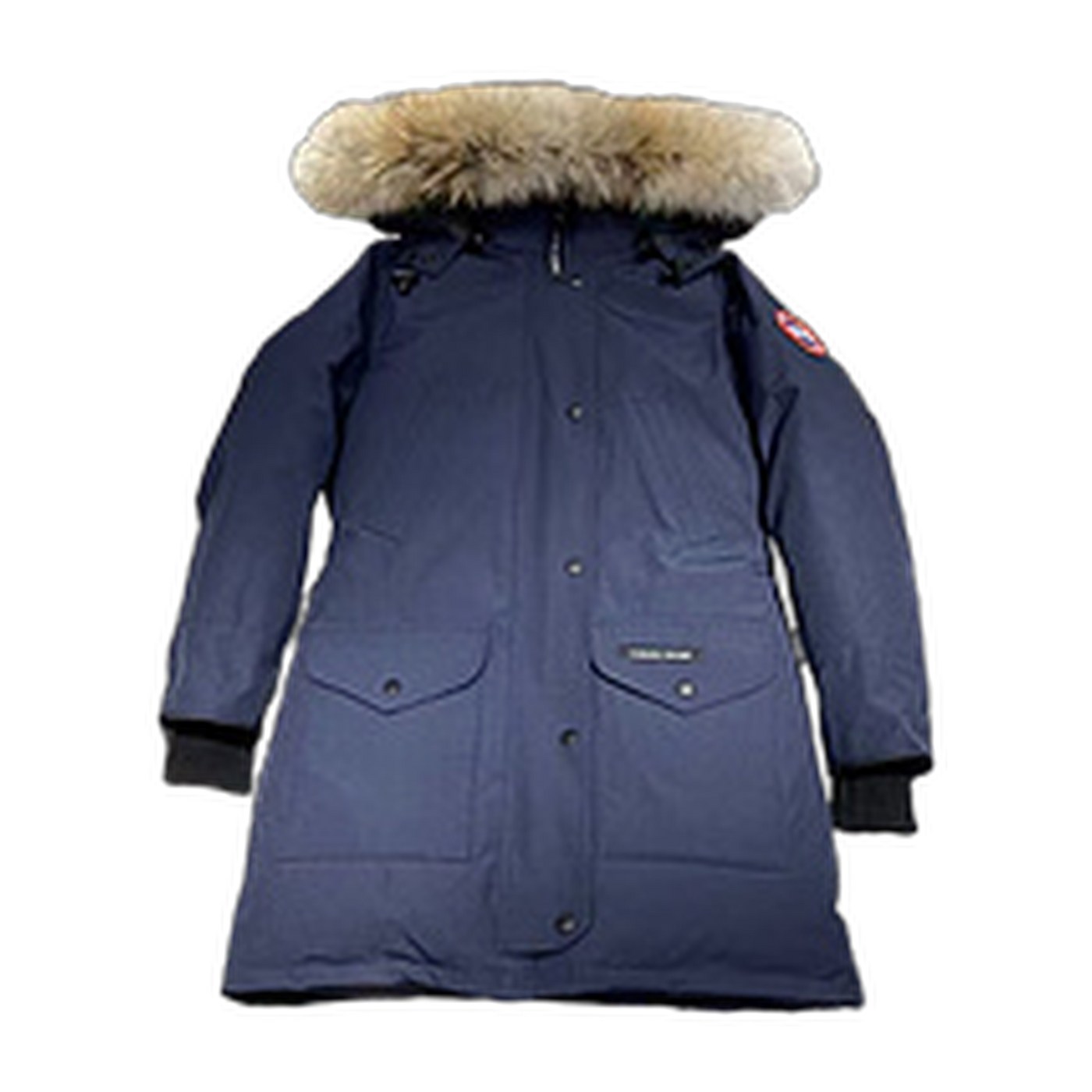 Canada Goose Hooded Puffer Jacket Style 07 — Navy — #078