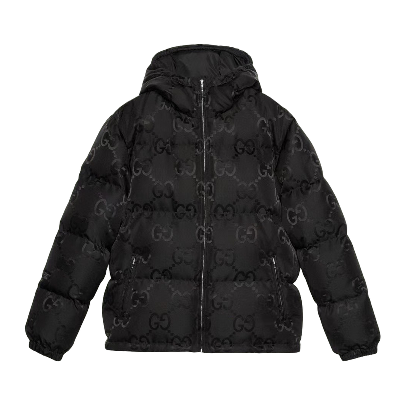 Gucci Double G Nylon Puffer Jacket — Black — #127