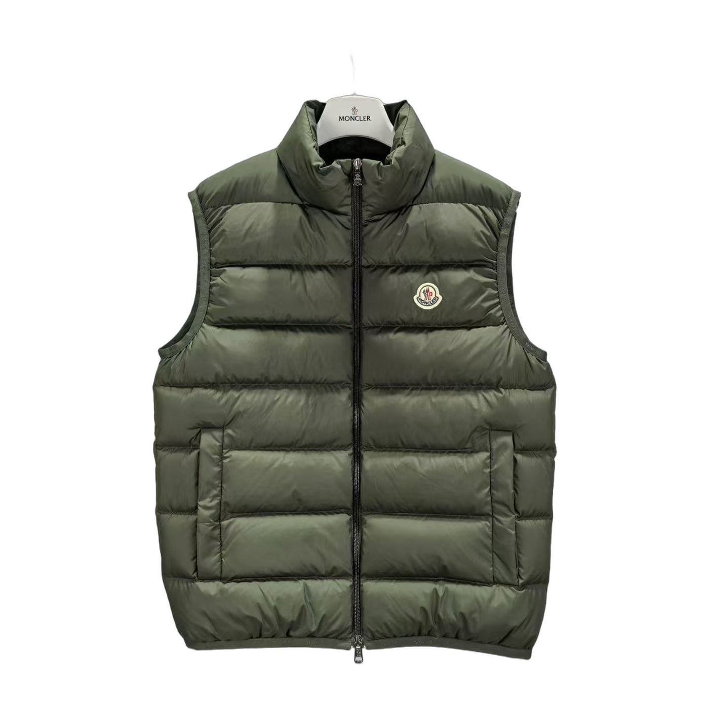 Moncler Stand-Collar Down Vest Style K77 — Green — #301