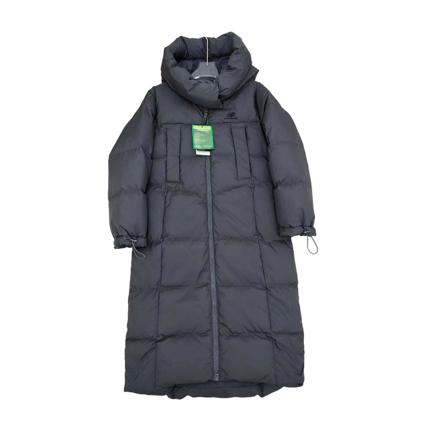New Balance Unisex Long Down Coat — Black — #347