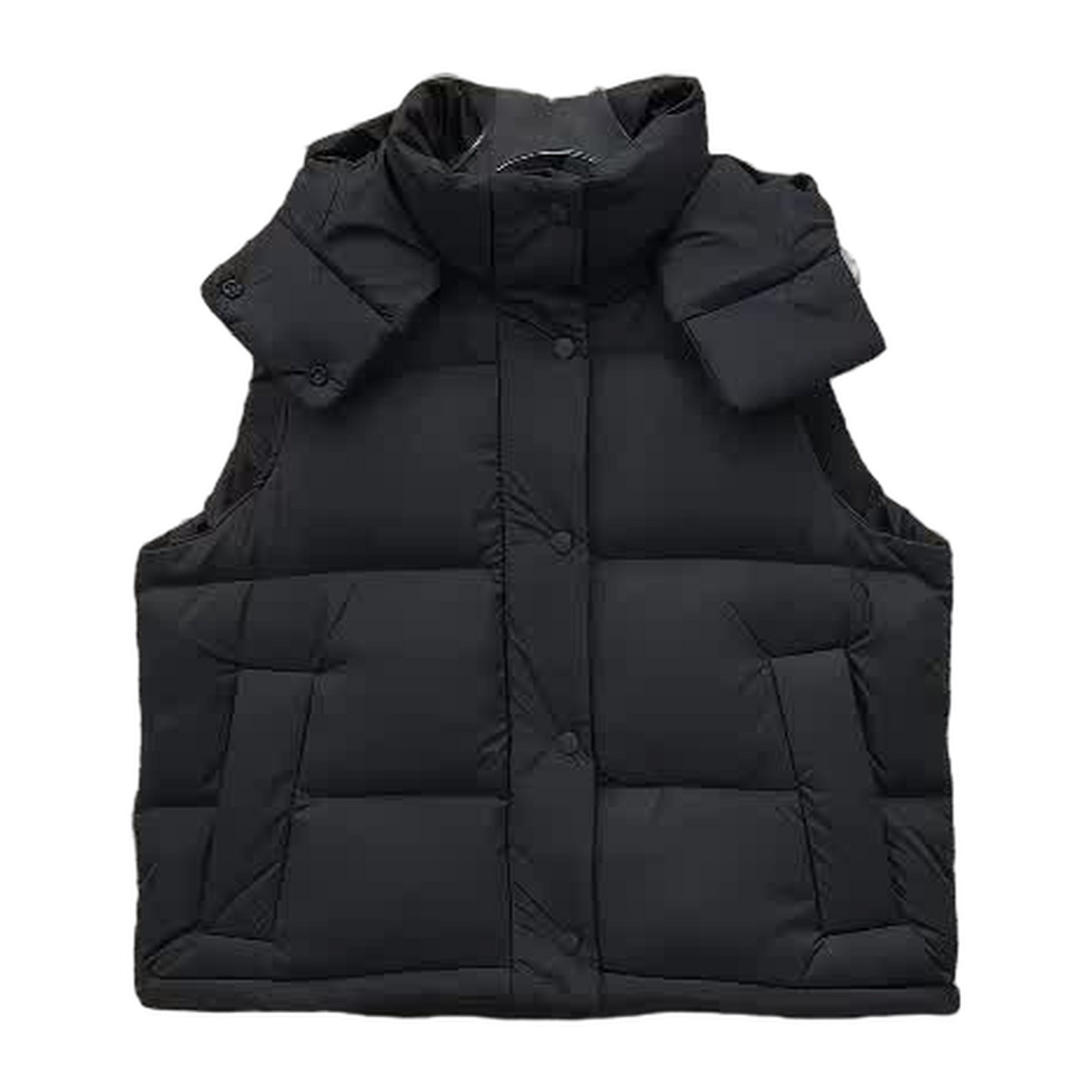 Lululemon Wunder Puff 600-Down-Fill Cropped Vest — Black — #150