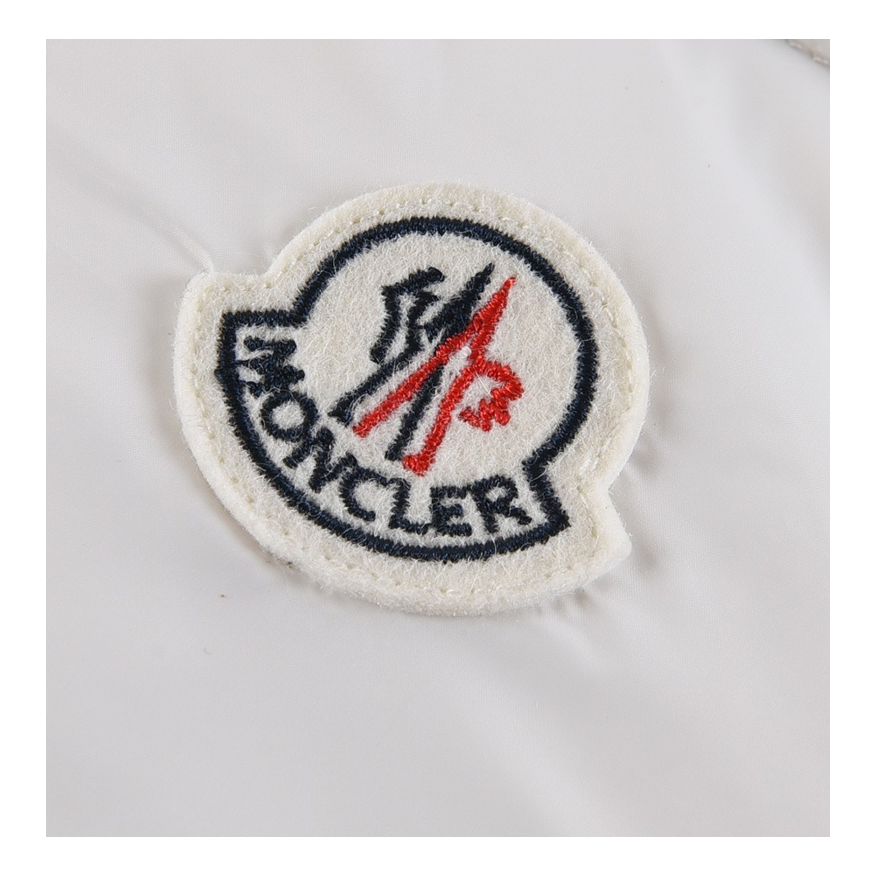 Moncler Striped-Sleeve Hooded Puffer Jacket — #246