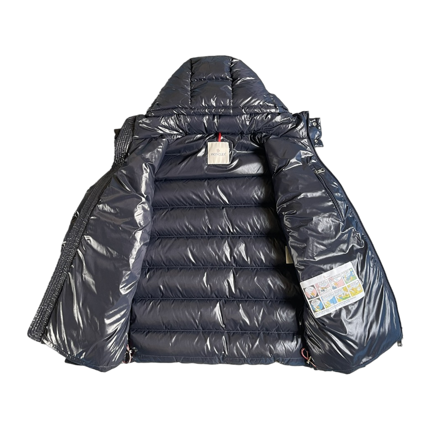 Moncler Logo-Letter Hooded Puffer Jacket — Black — #248