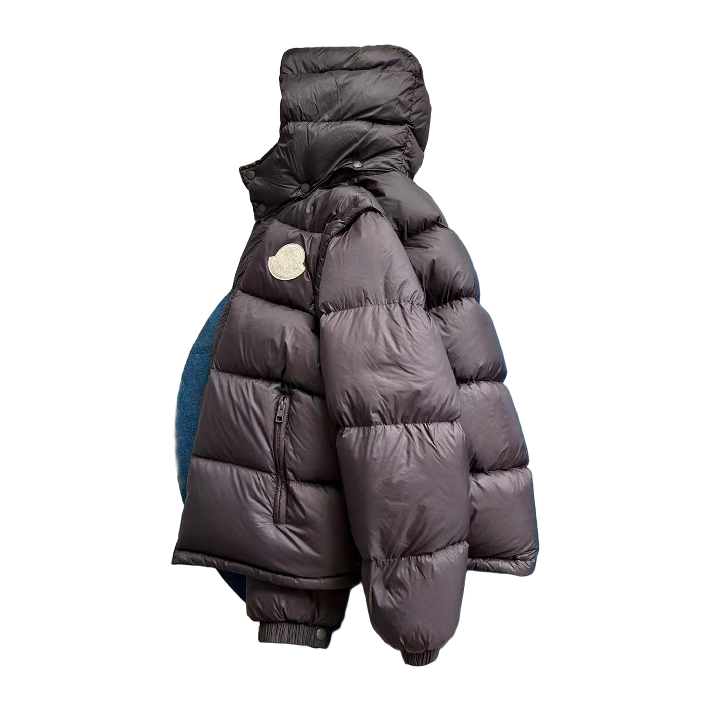 Moncler Cyclone Convertible Down Jacket — Black — #254