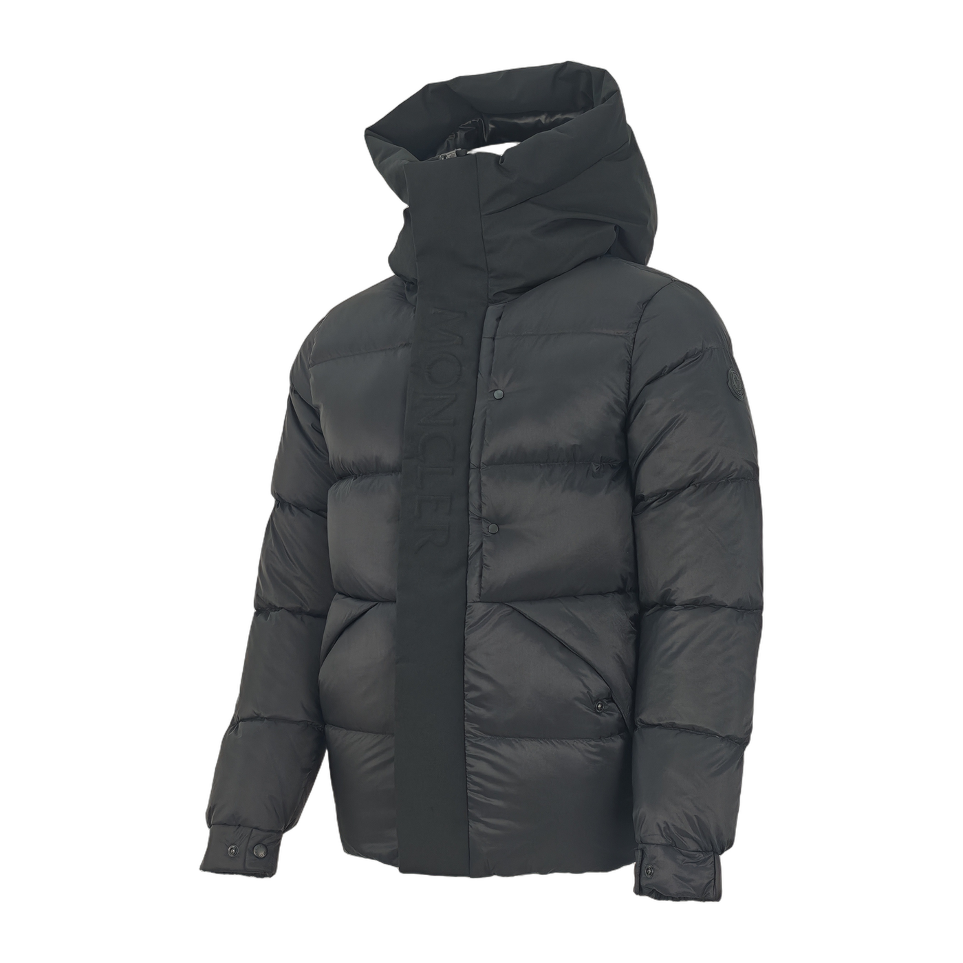 Moncler Black Label Hooded Puffer Jacket — Black — #257