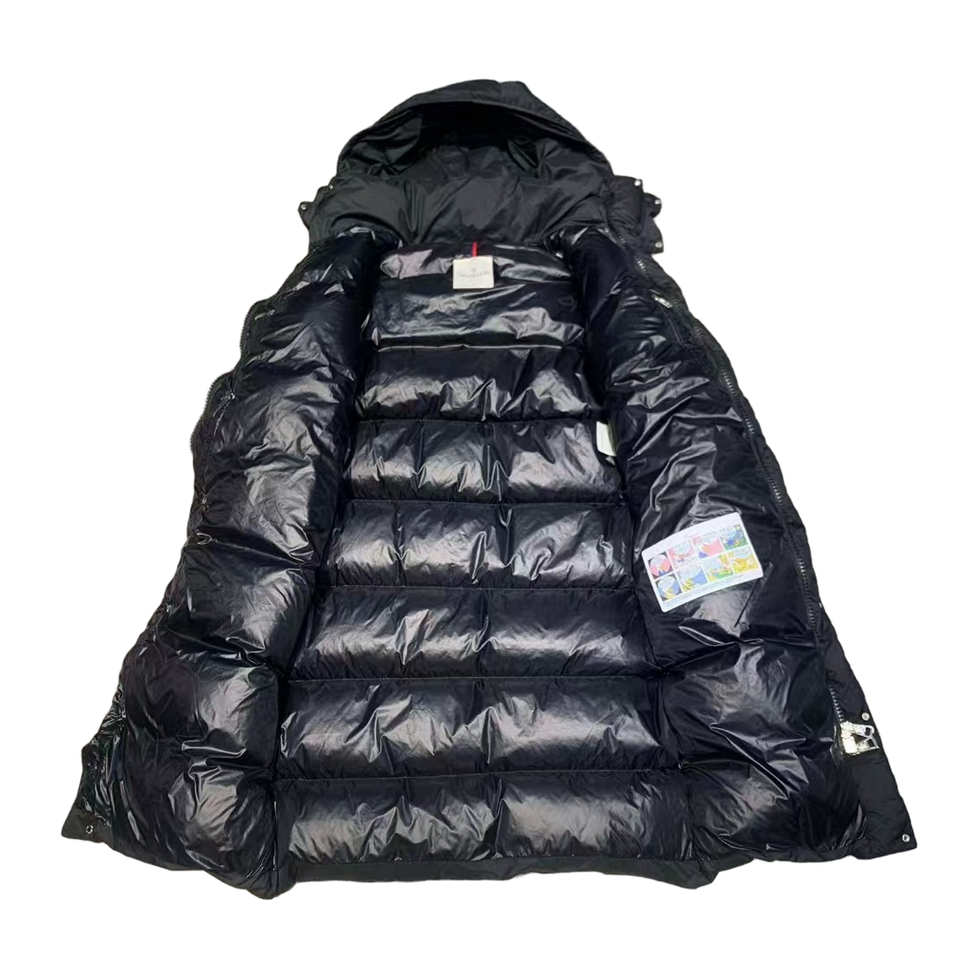 Moncler Matte Maya-Style Long Down Jacket — #175
