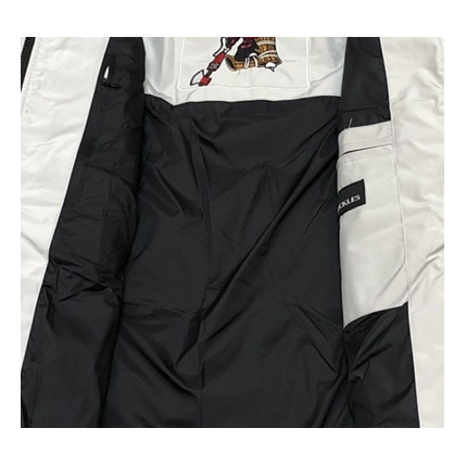 Moose Knuckles Fur-Trim Curved-Hem Puffer Jacket — #322