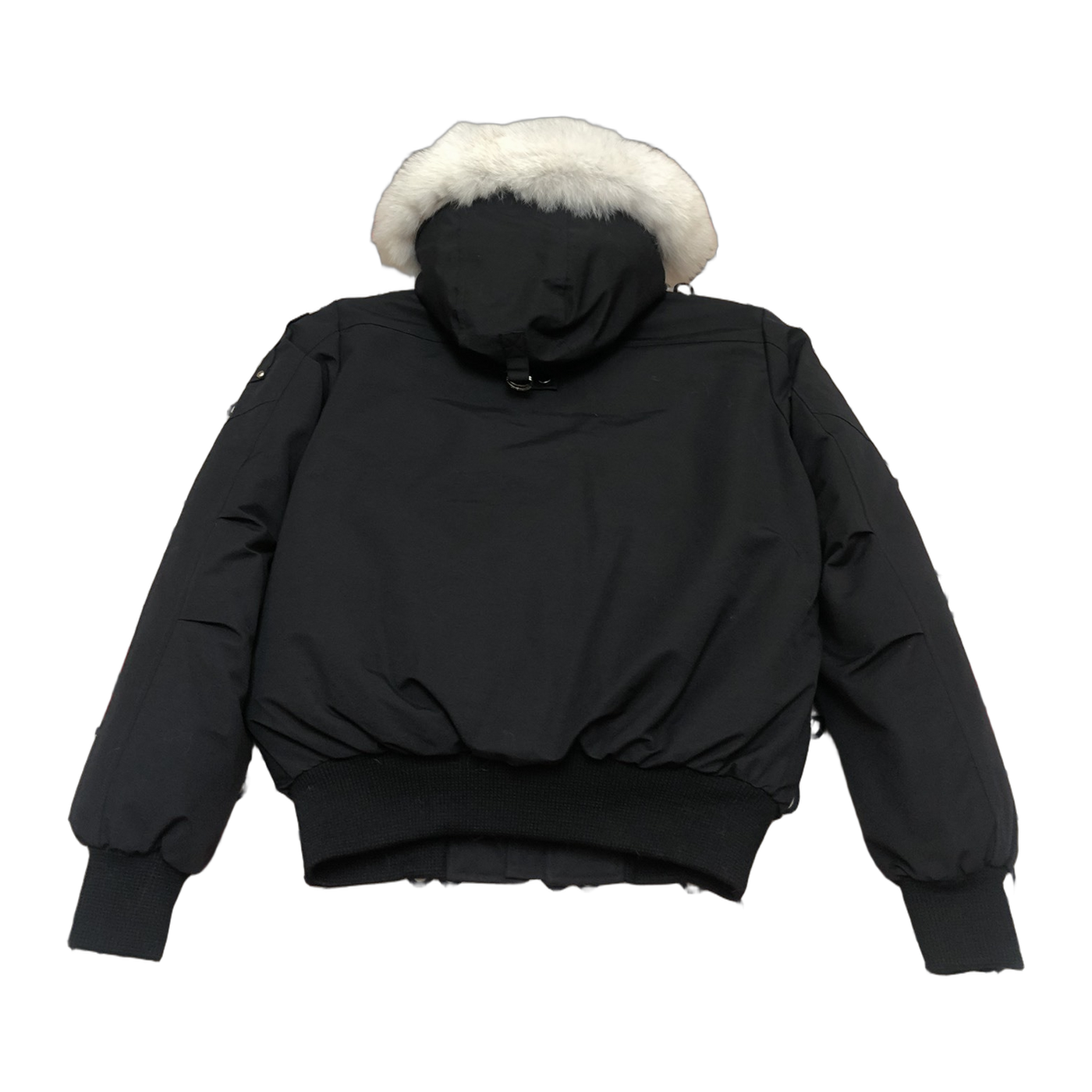 Moose Knuckles Men's Original Ballistic Shearling-Trim Bomber Jacket — Black — #319