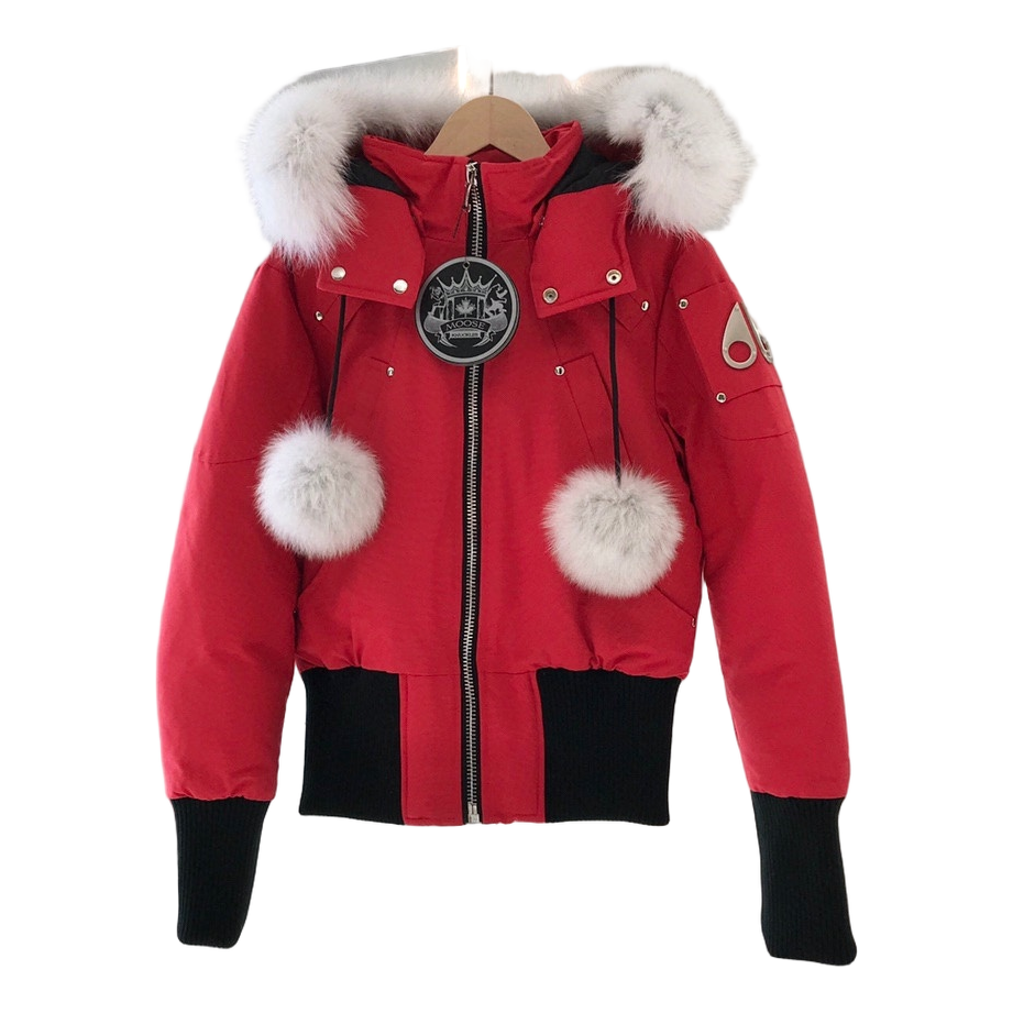 Moose Knuckles Debbie Fur-Trim Bomber Jacket — #344