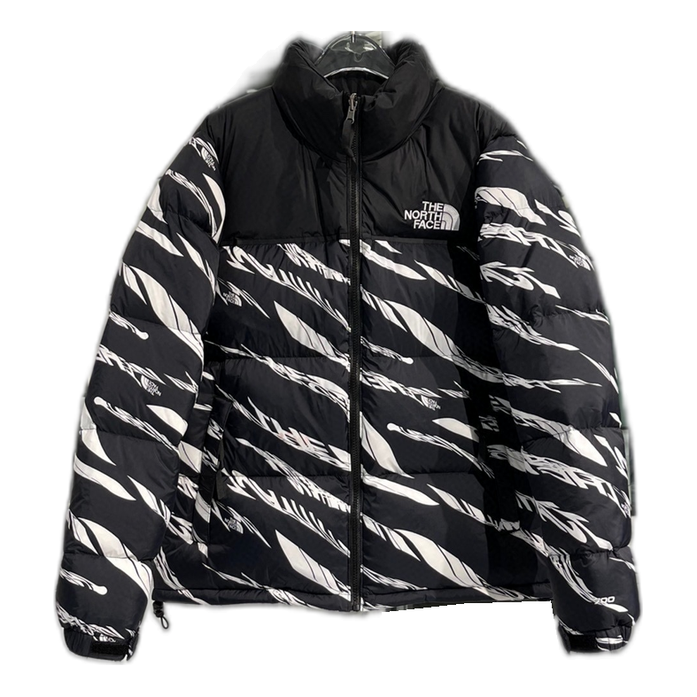 The North Face Zebra-Pattern Puffer Jacket — #452
