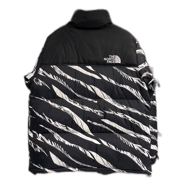 The North Face Zebra-Pattern Puffer Jacket — #452