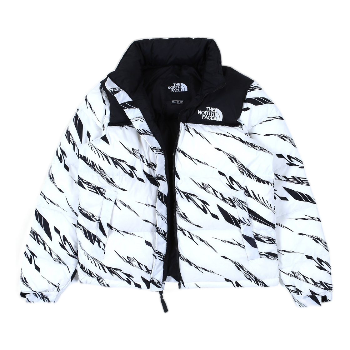 The North Face Zebra-Pattern Puffer Jacket — #452