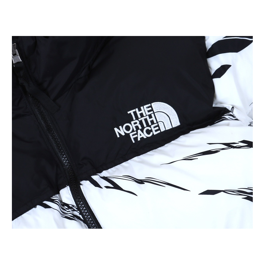 The North Face Zebra-Pattern Puffer Jacket — #452