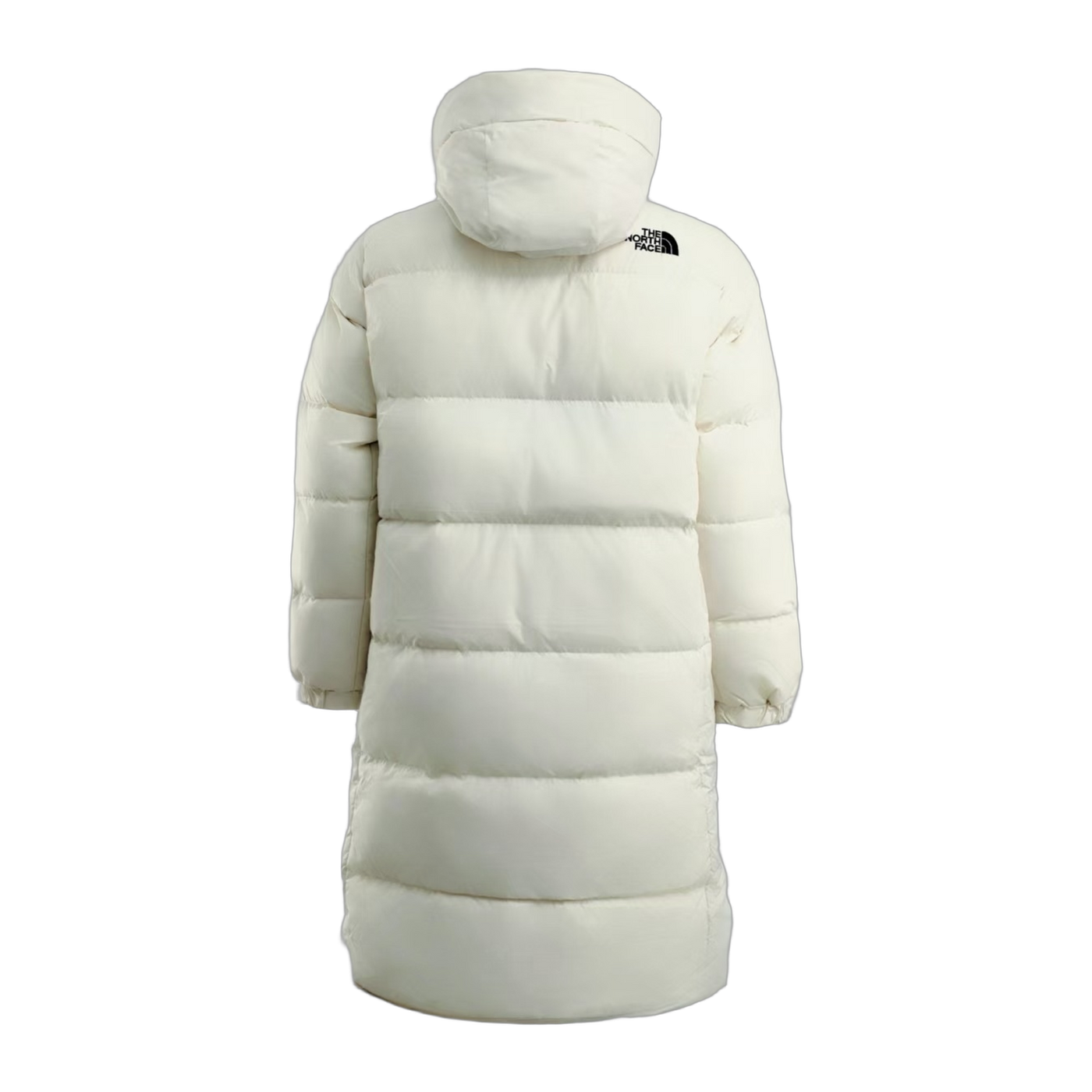 The North Face Colour-Block Long Down Coat — Black & White — #370