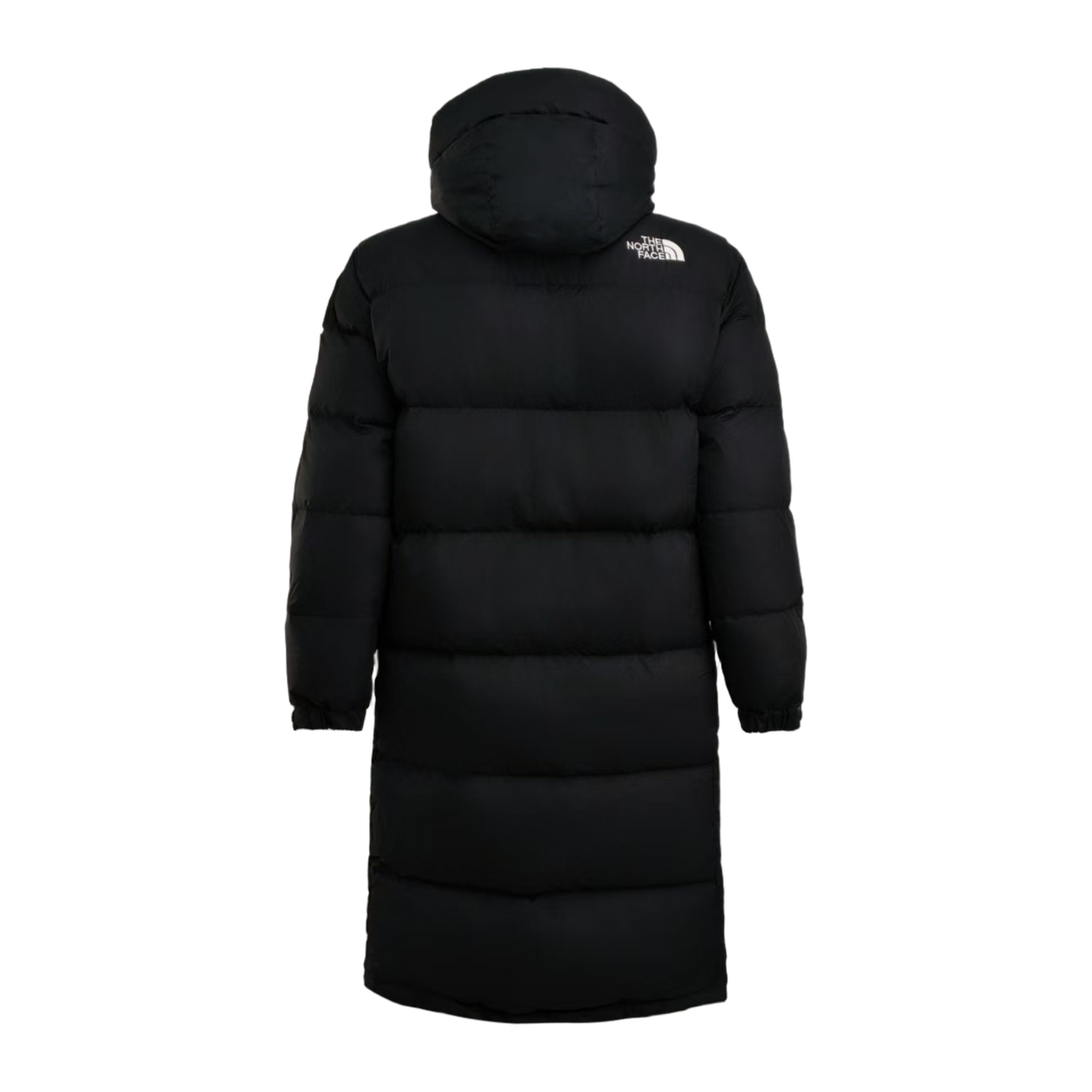 The North Face Colour-Block Long Down Coat — Black & White — #370