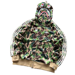 BAPE Contrast Stripe Graphic Hoodie 88051437