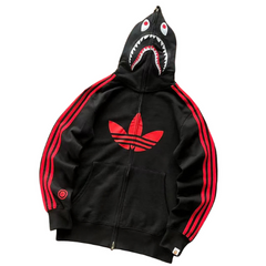 BAPE Contrast Stripe Graphic Hoodie 88061406