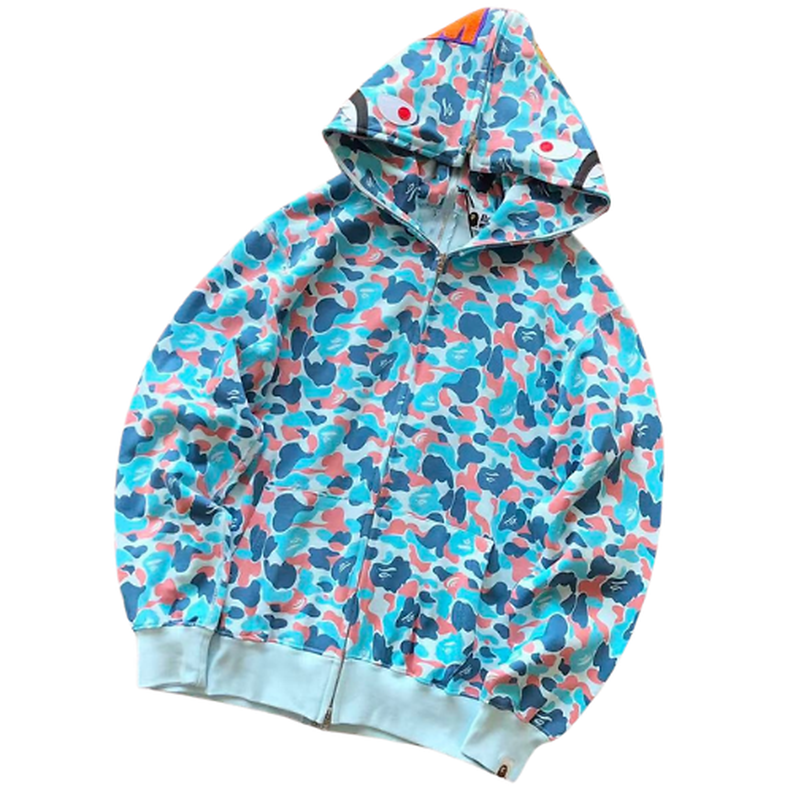 BAPE Fleece Graphic Hoodie 11100446 clean HD image 1