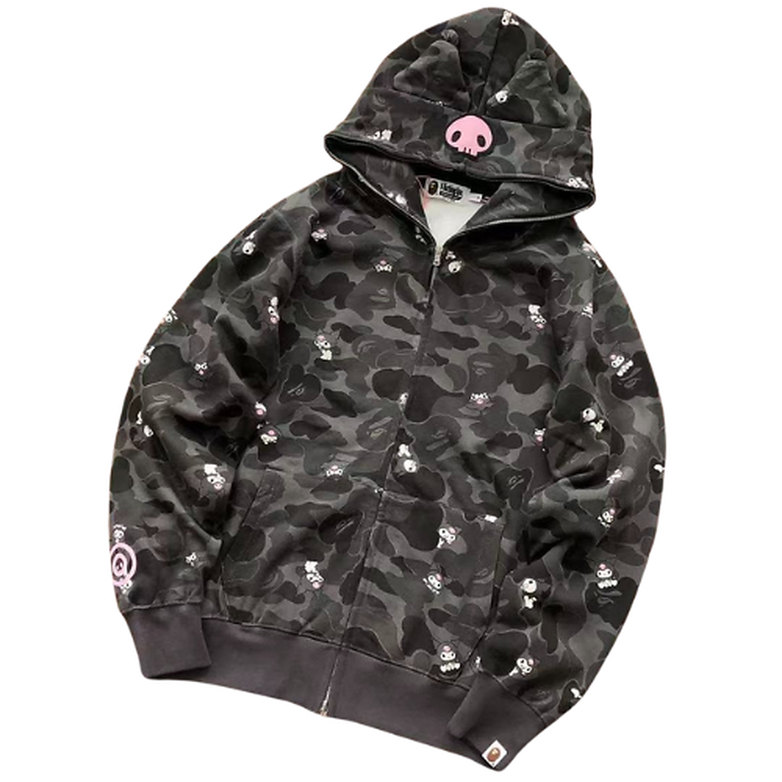 BAPE Fleece Graphic Hoodie 55042227 clean HD image 1