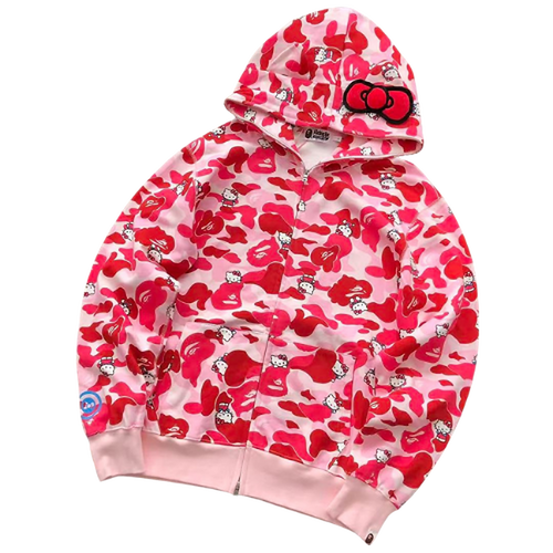 BAPE Fleece Graphic Hoodie 55042228 clean HD image 1