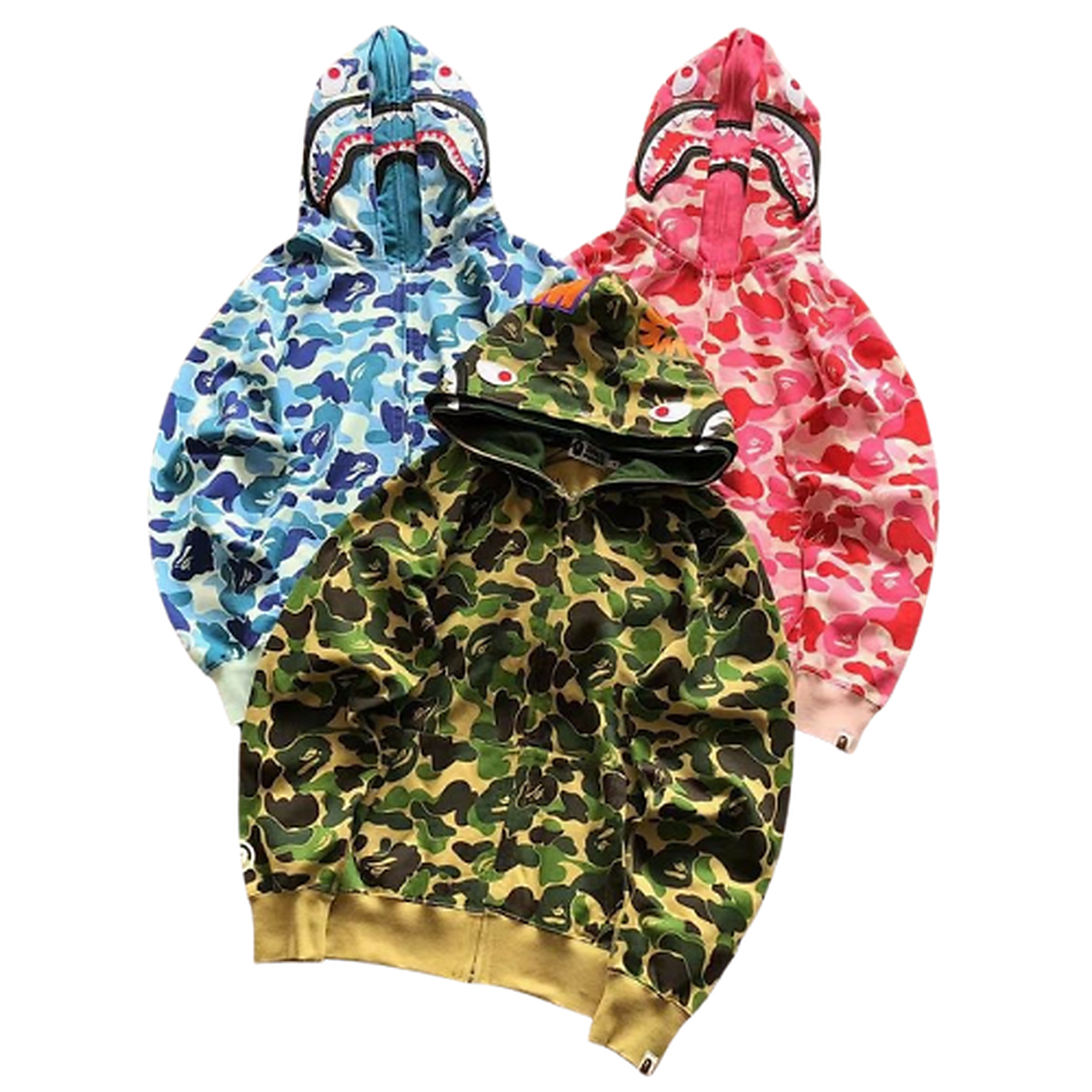 BAPE ABC Camo Shark Full-Zip Hoodie — #030