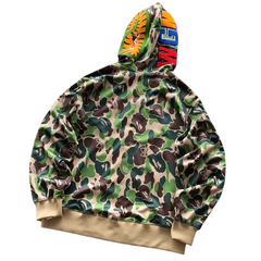 BAPE Contrast Stripe Graphic Hoodie 88051437