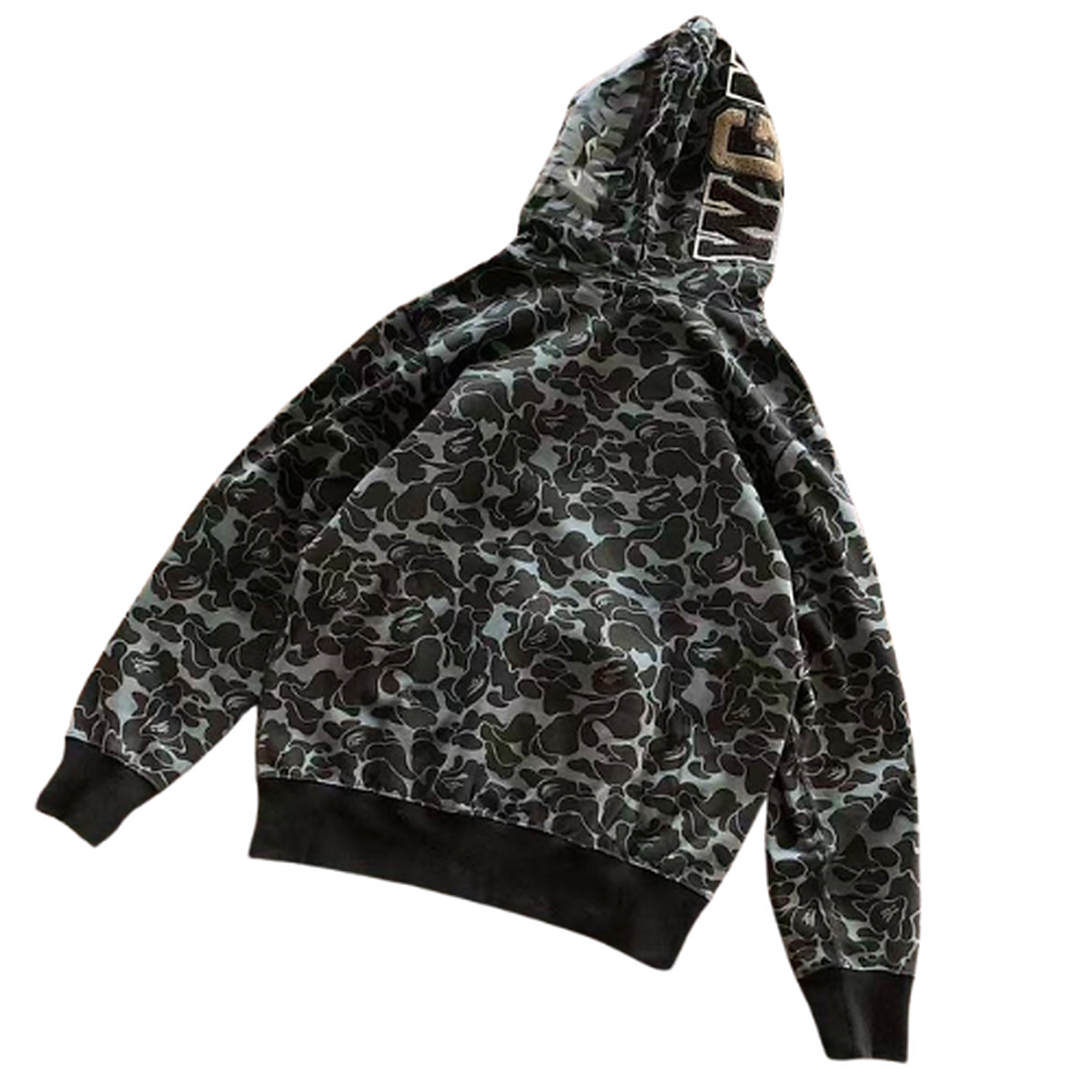 BAPE Fleece Graphic Hoodie 11100470 clean HD image 2