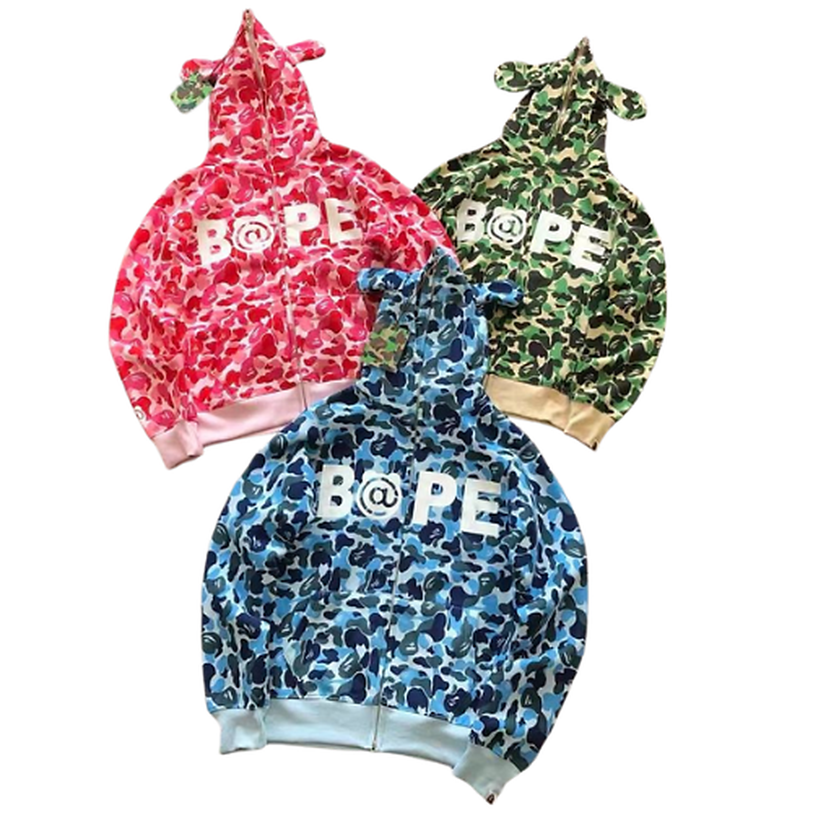BAPE Fleece Graphic Hoodie 55010905 clean HD image 2