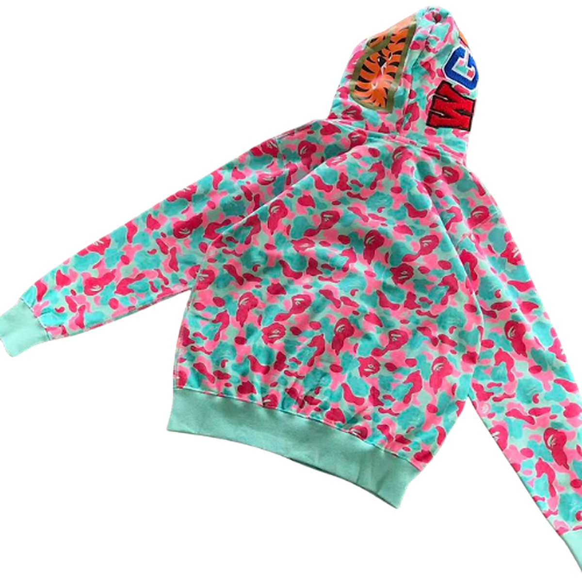 BAPE ABC Camo Separate Shark Full-Zip Hoodie — #023