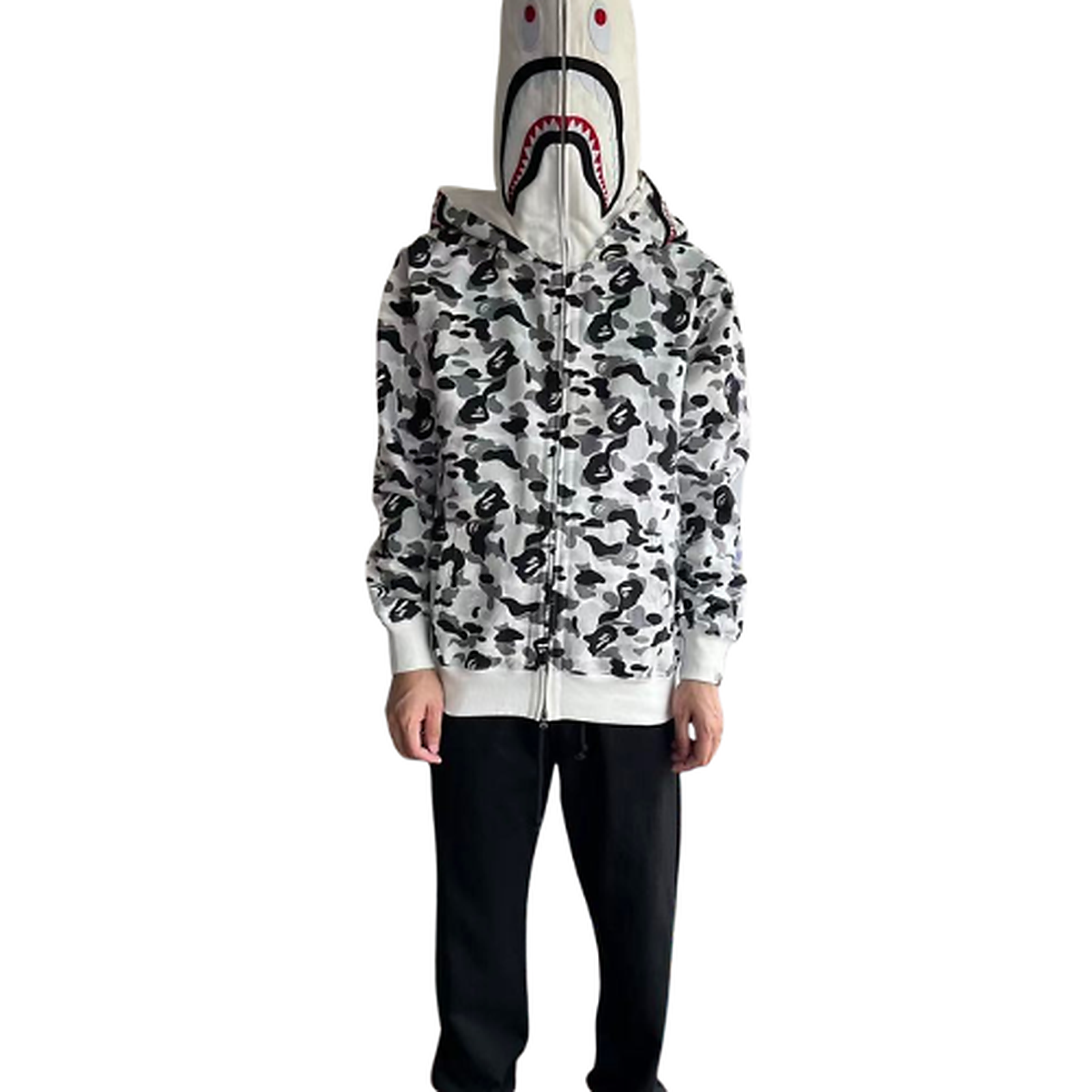BAPE Fleece Graphic Hoodie 11100472 clean HD image 3
