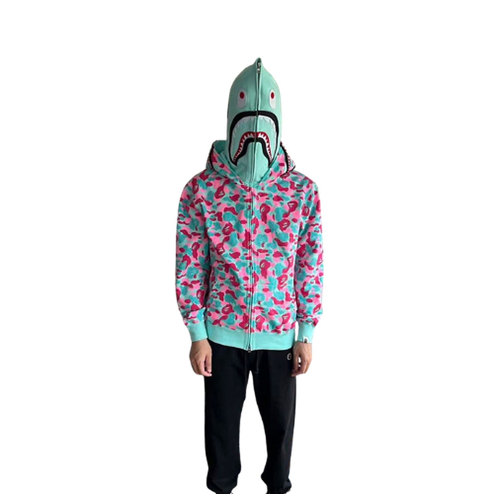 BAPE Fleece Graphic Hoodie 11100469 clean HD image 4