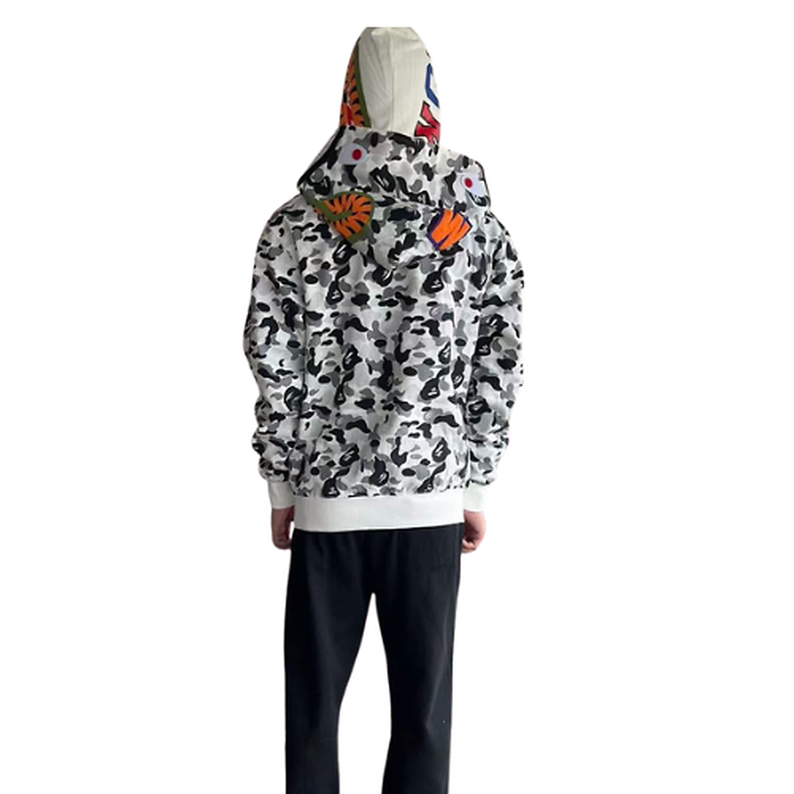 BAPE Fleece Graphic Hoodie 11100472 clean HD image 4