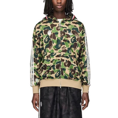 BAPE Contrast Stripe Graphic Hoodie 88051437