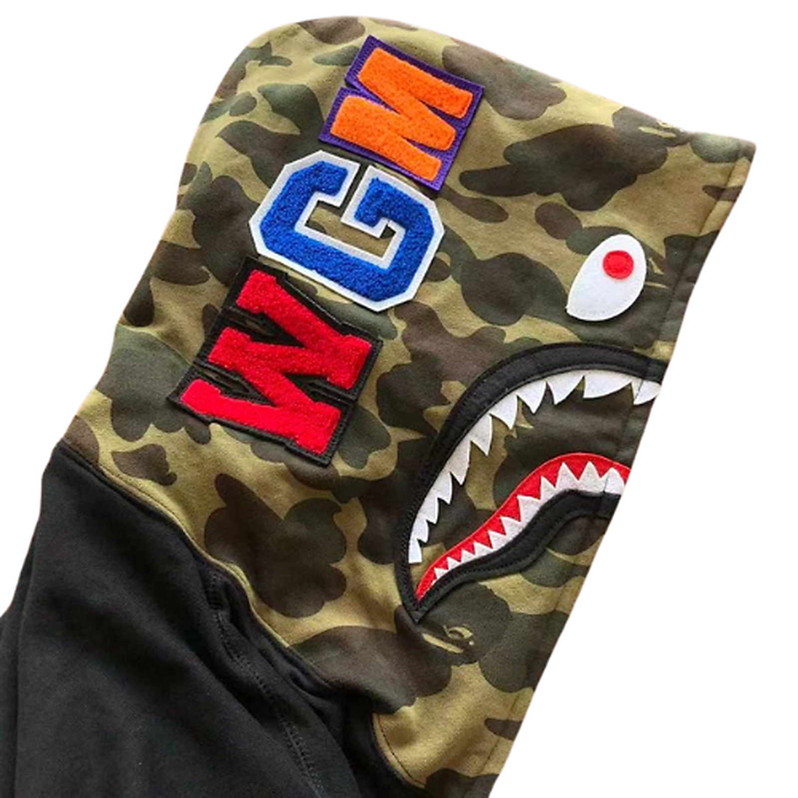BAPE Fleece Graphic Hoodie 11100450 clean HD image 5