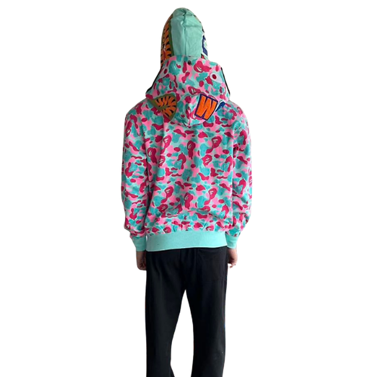 BAPE ABC Camo Separate Shark Full-Zip Hoodie — #023