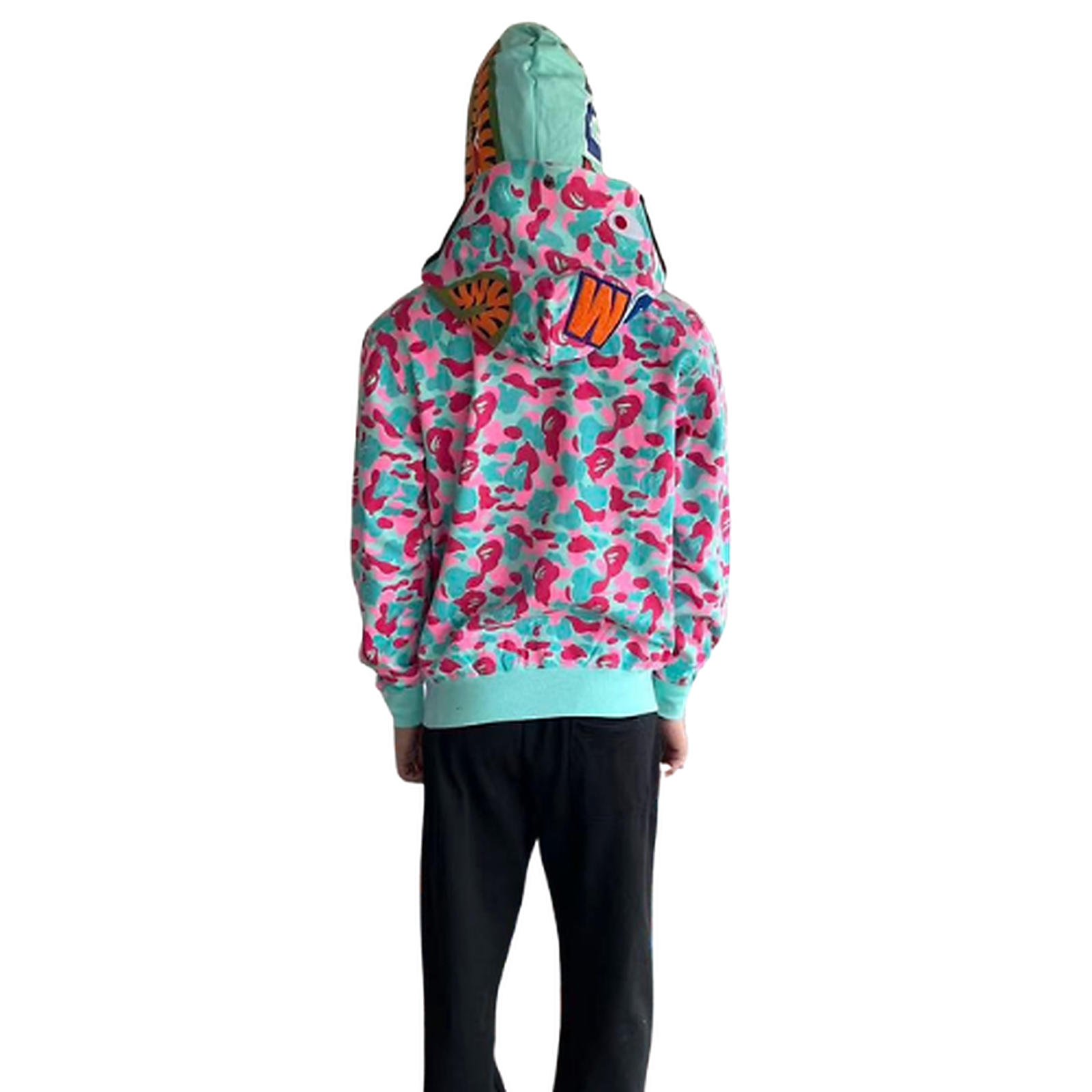 BAPE Fleece Graphic Hoodie 11100469 clean HD image 5