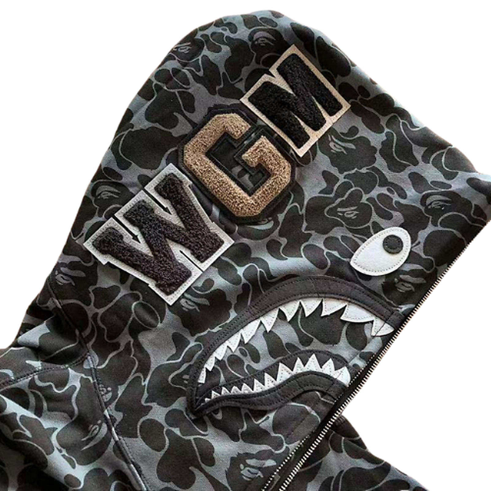 BAPE Fleece Graphic Hoodie 11100470 clean HD image 5