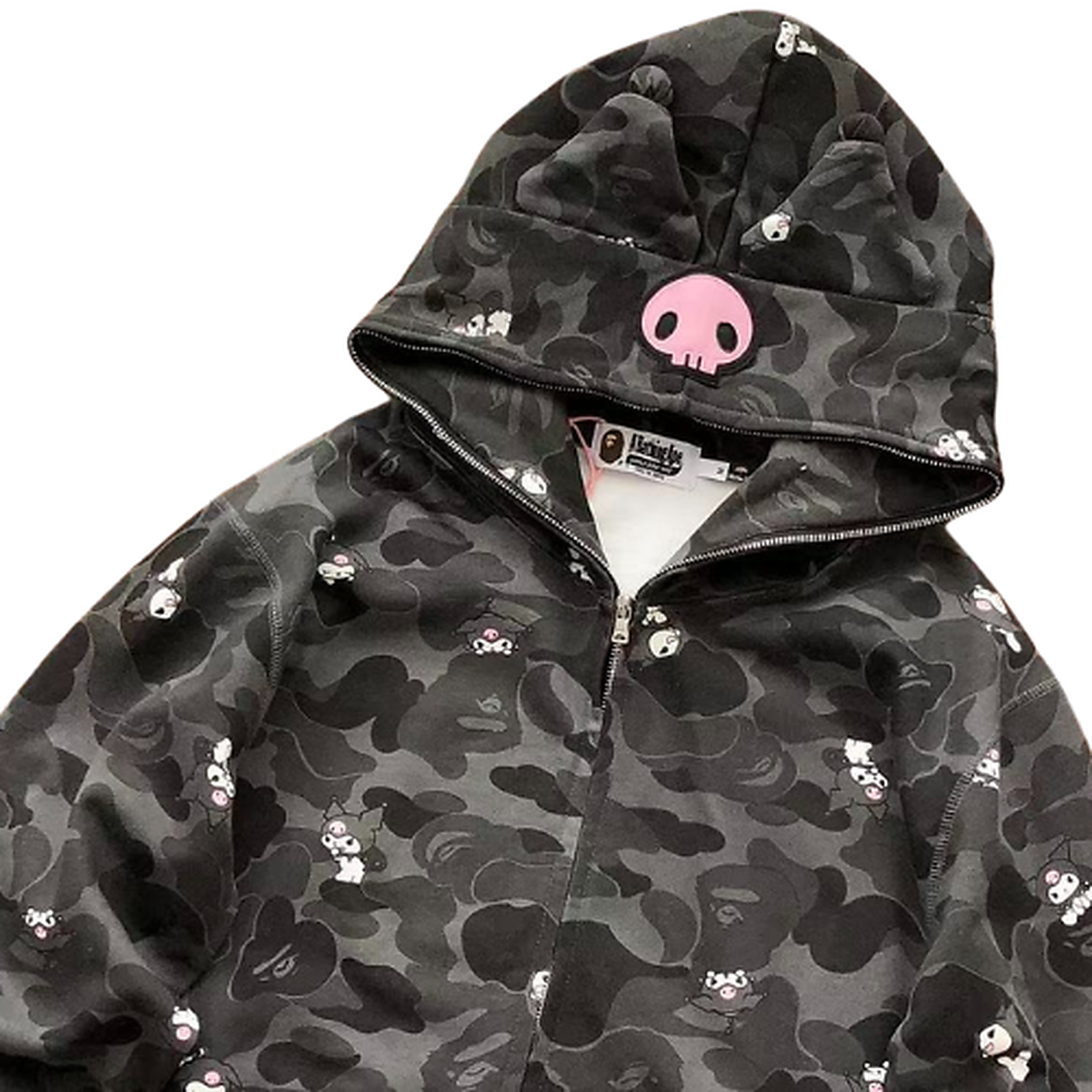 BAPE Fleece Graphic Hoodie 55042227 clean HD image 5