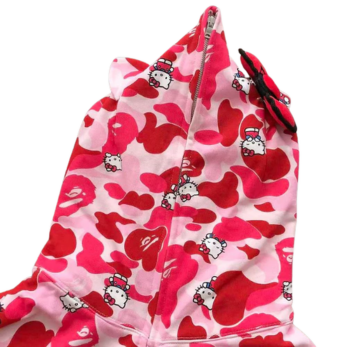 BAPE x Hello Kitty Camo Full-Zip Hoodie — Pink — #002