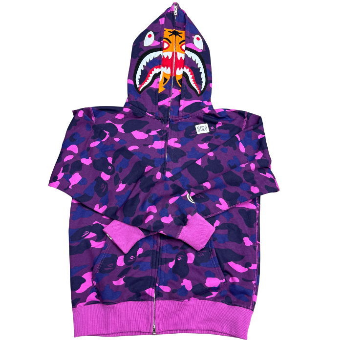 BAPE Horror Mad Face Relaxed Fit Pullover Hoodie