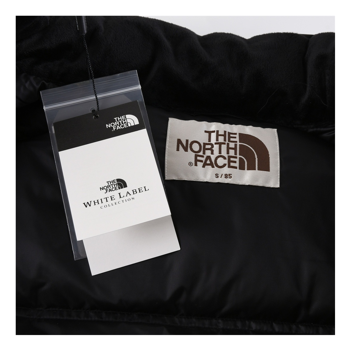 The North Face Nuptse Cropped Puffer Jacket — Black — #402