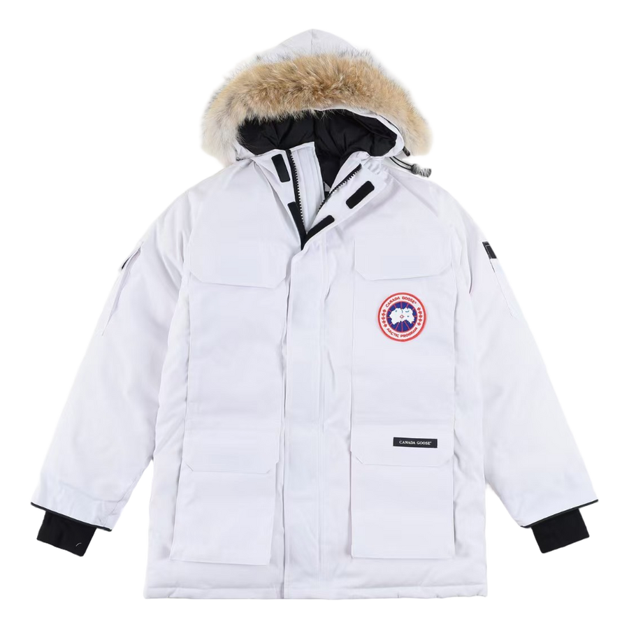 Canada Goose Expedition Hooded Parka — White — #088