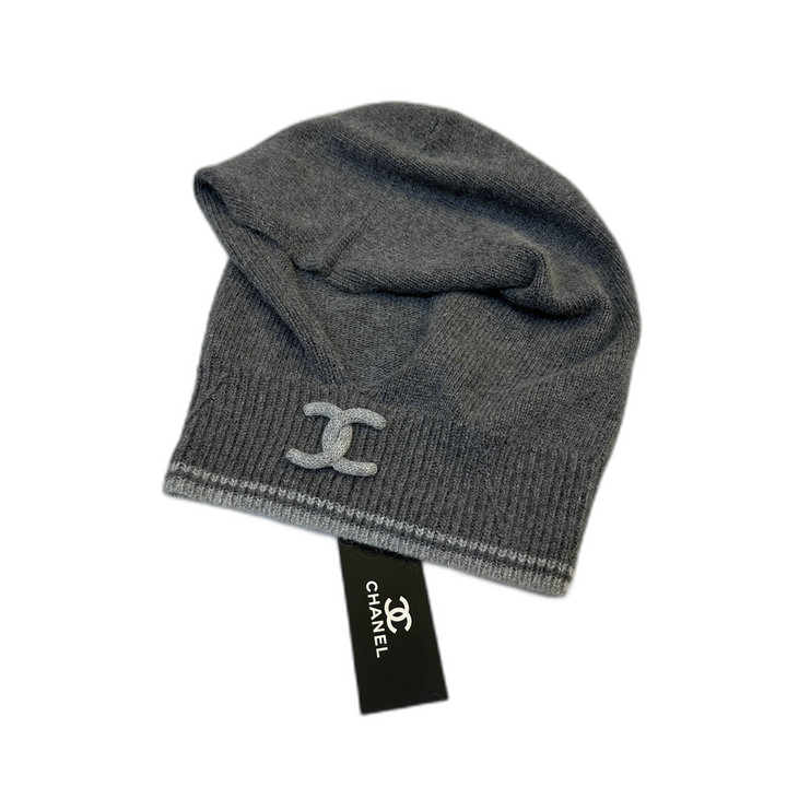 Chanel CC Stripe Hood and Scarf Set — #413