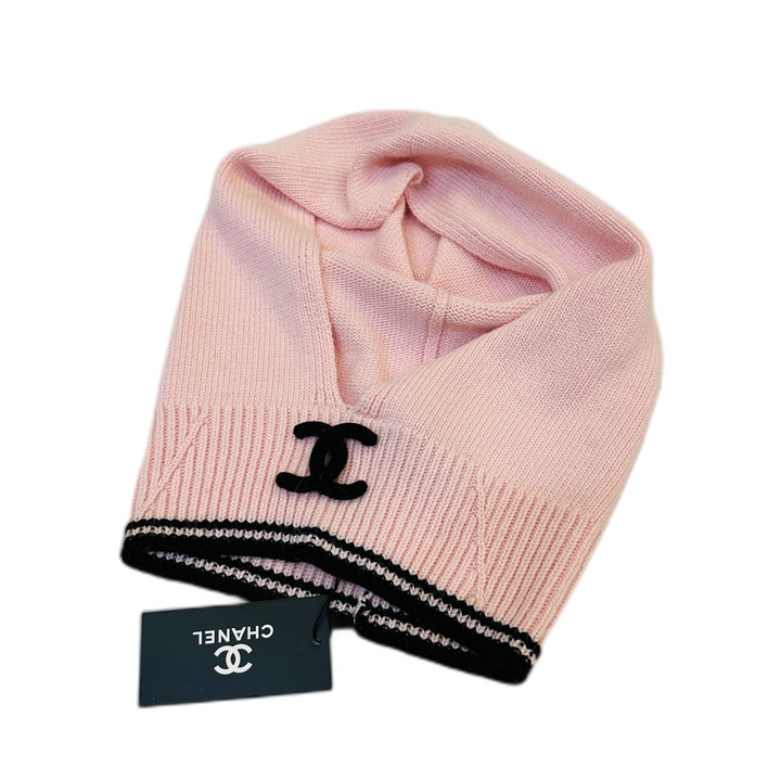 Chanel CC Stripe Hood and Scarf Set — #413