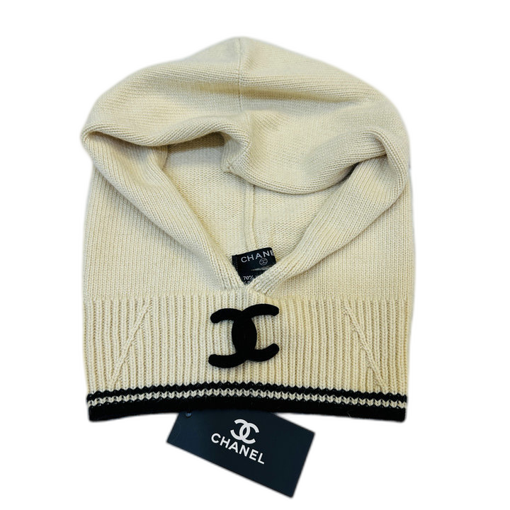 Chanel CC Stripe Hood and Scarf Set — #413