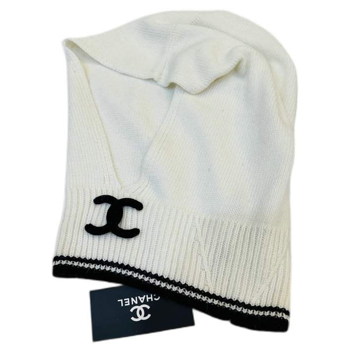 Chanel CC Stripe Hood and Scarf Set — #413